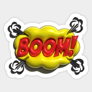 Comic Boom Sign Sticker